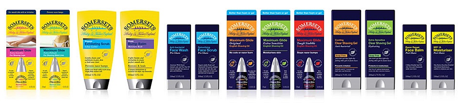 Somersets shaving oil products